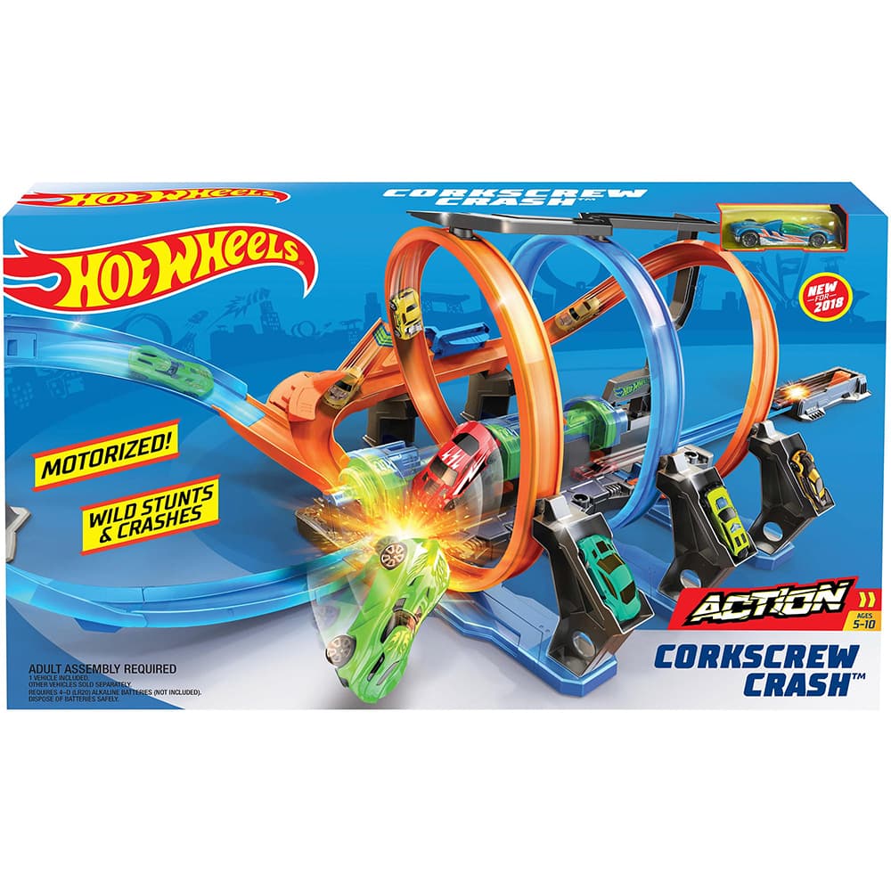 Hot Wheels Corkscrew Crash Trackset